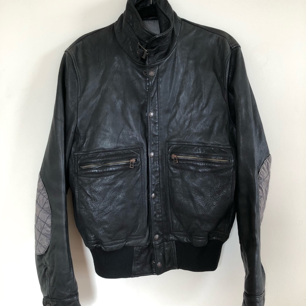 Chevignon Leather Jacket M Unisex